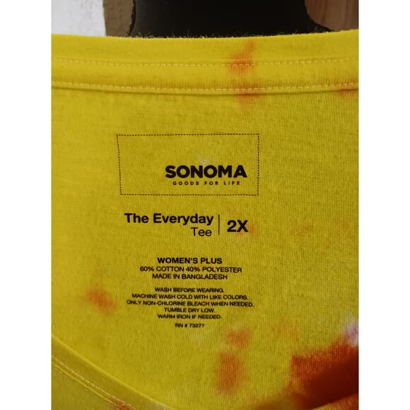 Cute But Can't Parallel Park Tie Dye V-Neck T-Shirt NWOT Plus 2XL - Picture 3 of 4